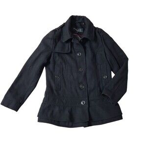 Black Rivet girls wool button down coat, XS/5, brown